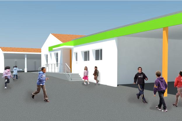 extension sur le nouveau terrain