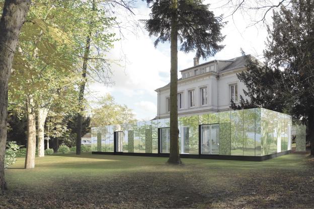 Vue de l'extension depuis la parc