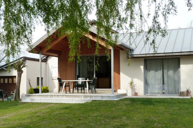 extension avec vue sur le jardin