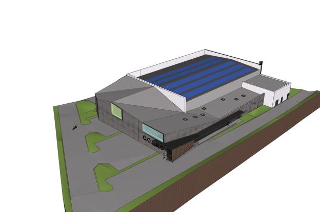 Réhabilitation extension du COSEC de Saint-Mihiel - Axonométrie