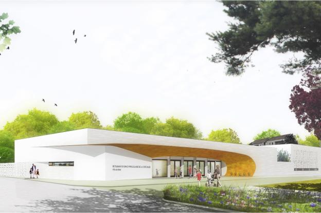 Restaurant scolaire et Accueil Périscolaire _ Perspective concours