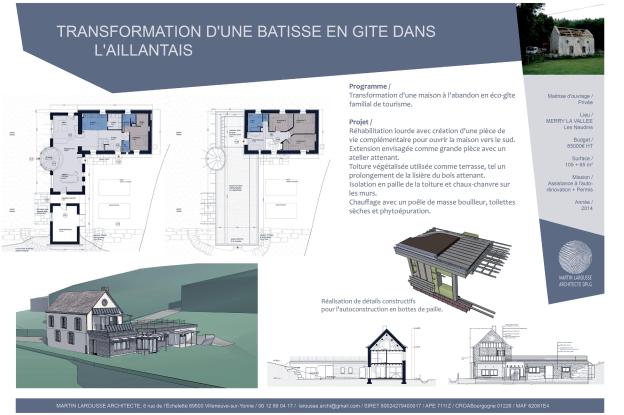 Extension et rénovation d'une habitation en ruine