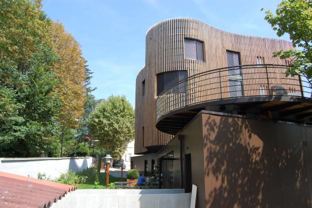Vue extérieure de la Maison des Parents. © B. Pilia