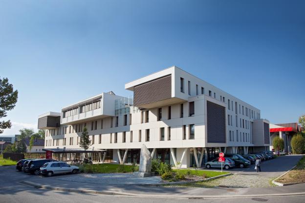 Vue extérieure de l'EHPAD. © Ronan Kerloch