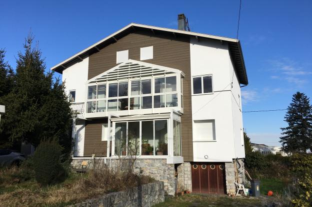 Façade Sud après travaux d'isolation par l'extérieur