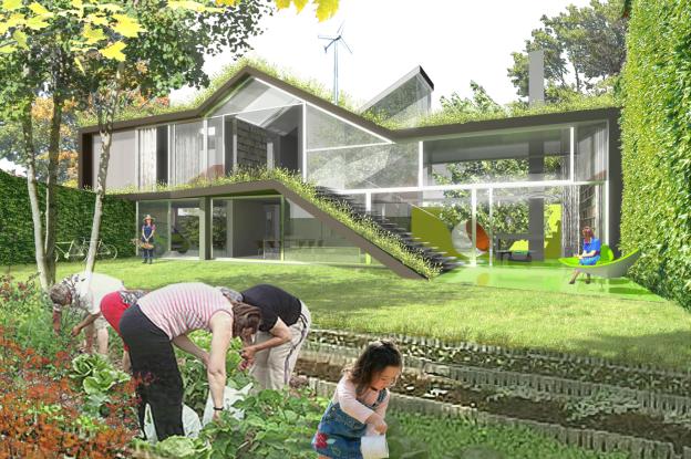 Vue depuis le jardin