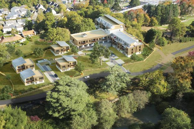 Vue aérienne projet