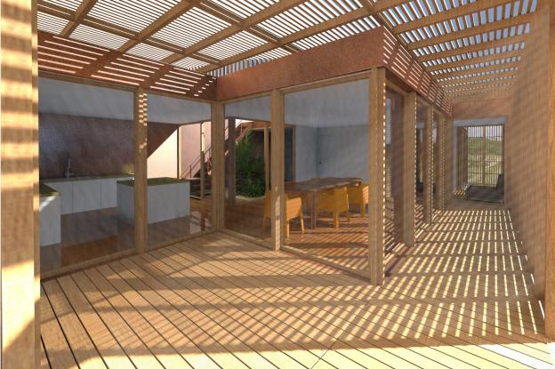 SL20 ARCHITECTURE - Maison de vancances - La Terrière - vue extérieur