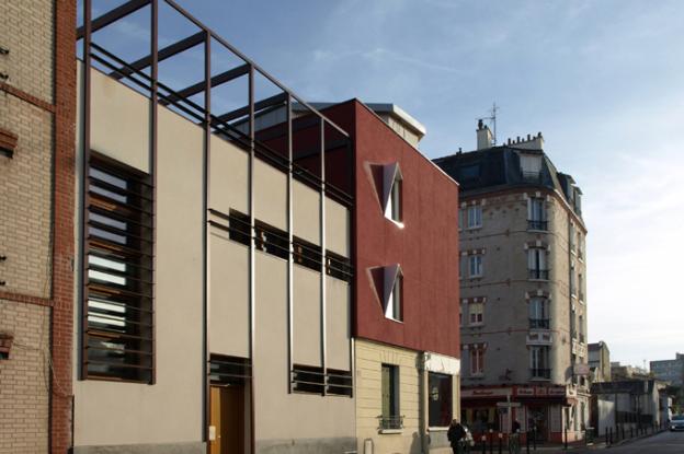 Vue des 2 maisons bd National