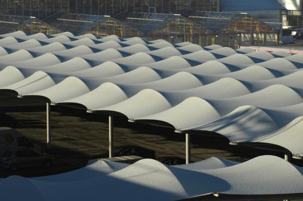 Parking couvert - Couverture textile