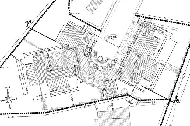plan de masse et toitures