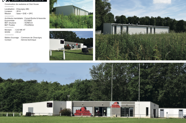 Vestiaires et Club-house de Chauvigny