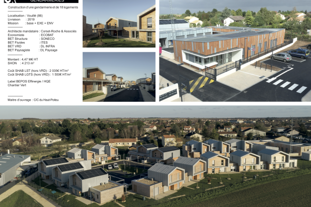 Gendarmerie et 18 logements à Vouillé