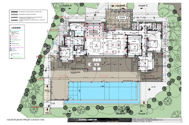 Plan rez de terrasse