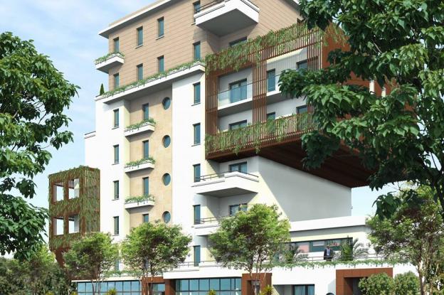 Construction d'un immeuble R+7 de haut standing avec piscine fermée