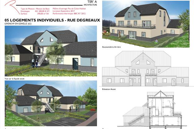 Construction de 05 Logements Individuels Locatifs
