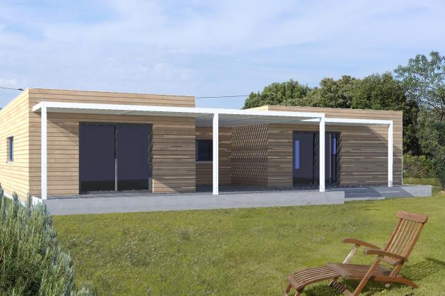 Villa ossature bois basse consommation à Causse de la Selle 34