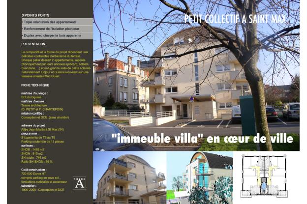 Immeuble urbain de 8 logements en centre ville