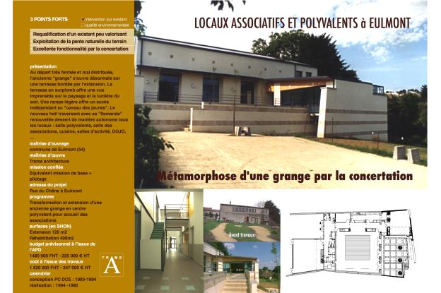 Restructuration Extension d'un centre polyvalent en concertation