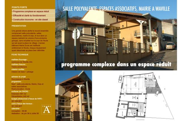 SALLE POLYVALENTE + MAIRIE + DOJO DANS UNE GRANGE