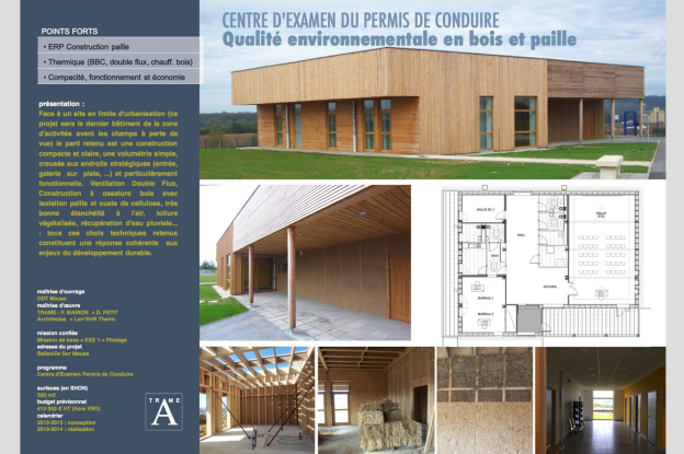 Centre d'examens du permis de conduire - Eco-construction pour un bâtiment publi