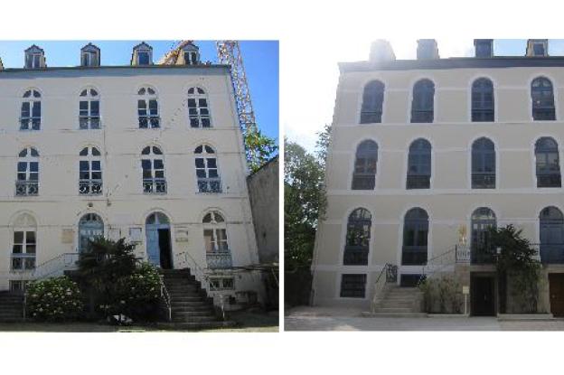Façade  principale  sur cour d'accès.