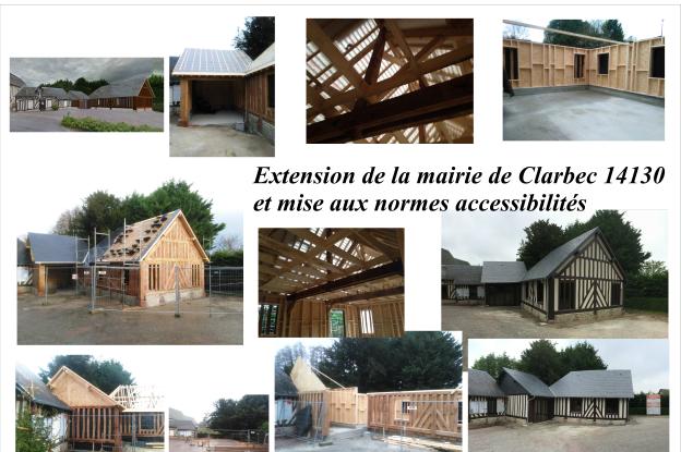 Mise aux normes accessibilités et extension de la mairie de Clarbec