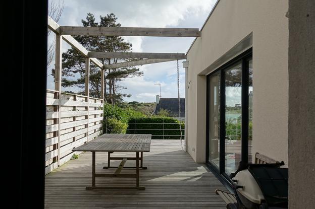 Une vue de la terrasse