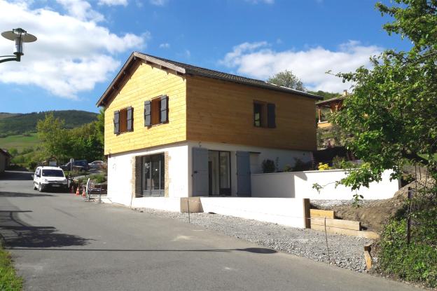 Chantier achevé côté terrasse