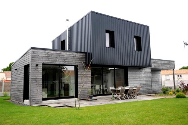 Construction d'une maison ossature bois à Saint-André-de-la-Marche (49).