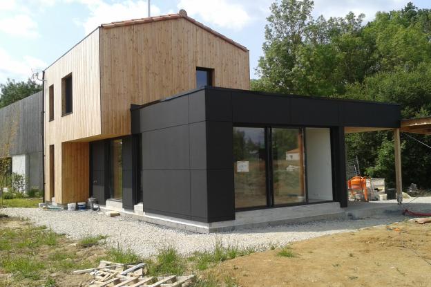 Construction d'une maison à Vallet. Architecte : atelier 14 (CLISSON)