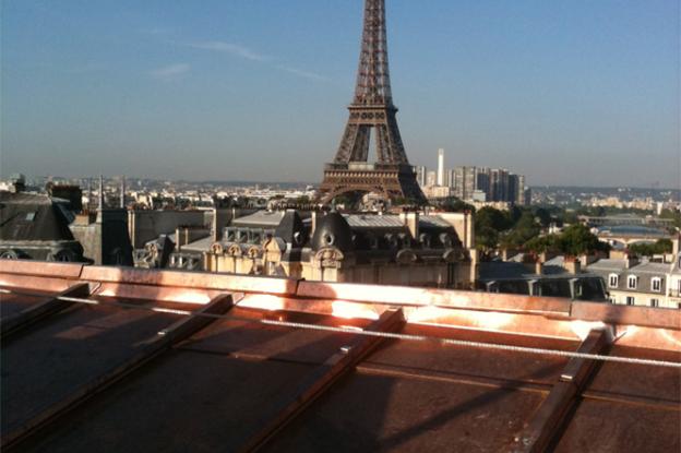 Rénovation d'une toiture en cuivre