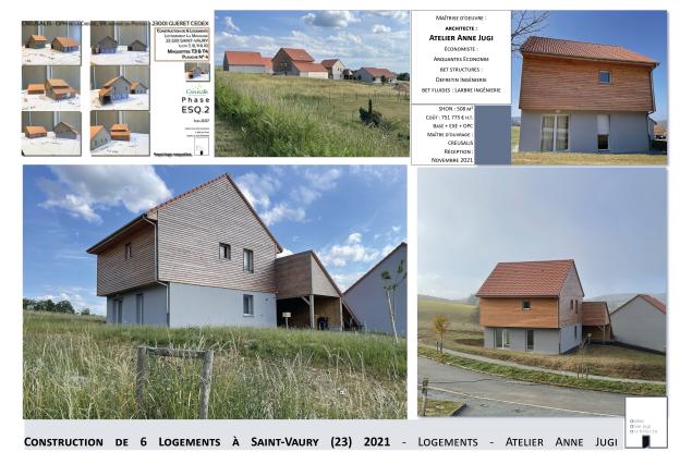 Construction de 6 logements locatifs à SAINT-VAURY (23)
