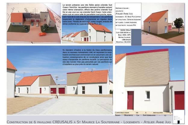 6 pavillons locatifs à SAINT MAURICE LA SOUTERRAINE