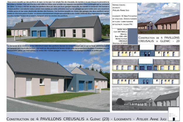 4 pavillons locatifs à Glénic