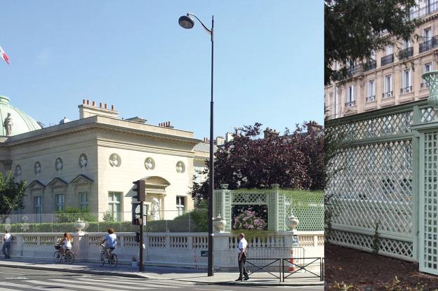 Vue d'ensemble projet et détail du treillage exécuté