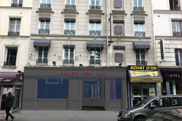 Façade projet -Insertion dans le site