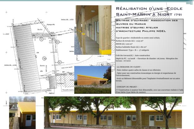 architecte, Niort, Ecole Privée, construction bois