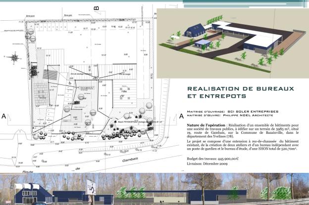 REALISATION DE BUREAUX ET ENTREPOTS