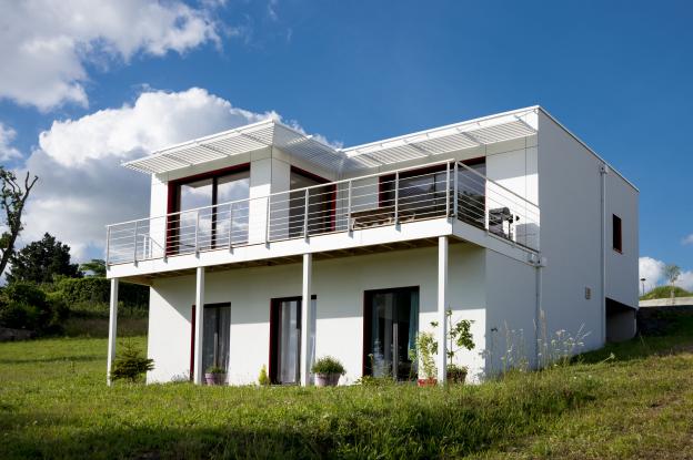 Maison passive - vue jardin
