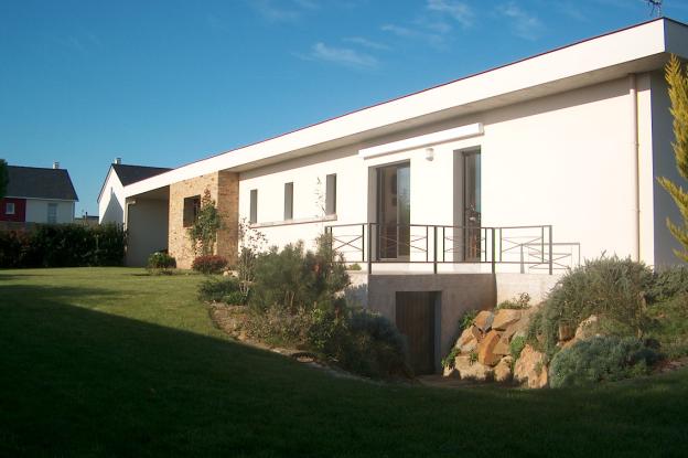 Maison avec patio en loire atlantique architecte philippe LEBOURG