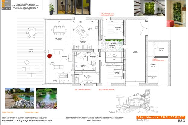 Projet Rez de chaussée Grange