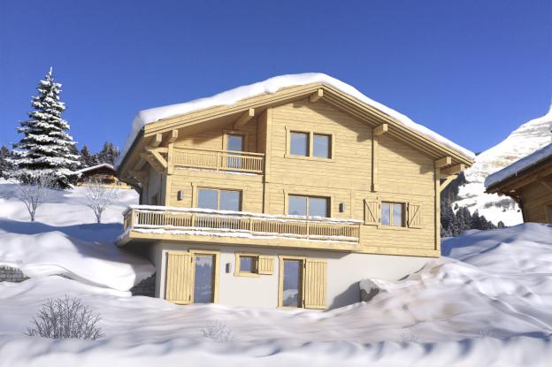 Conception d'un chalet dans la station de ski du Grand Bornand (Haute-Savoie).