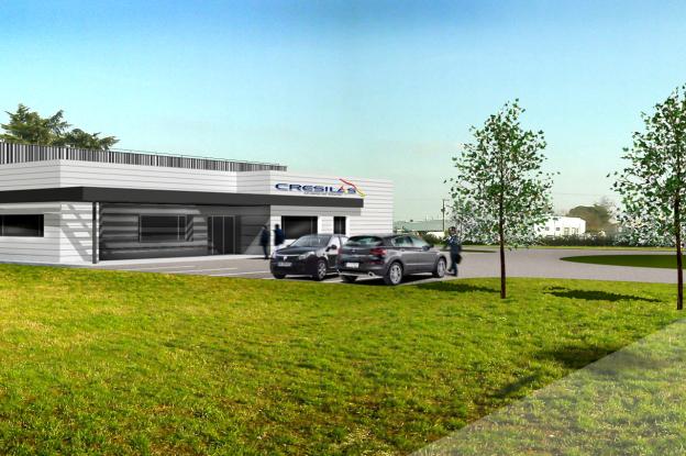 Construction d'un atelier de production avec bureaux