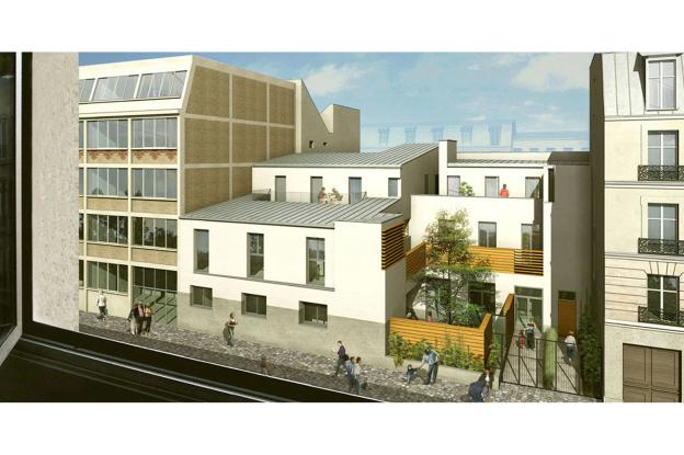 vue perspective sur la rue