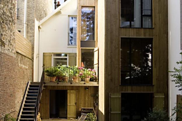 Vue de l'extension, côté jardin