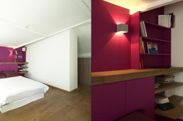 Création d’une suite parentale - tête de lit : matériaux et mise en lumière