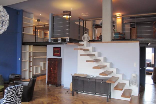 Rénovation et restructuration d'un appartement dans l'esprit loft. 
