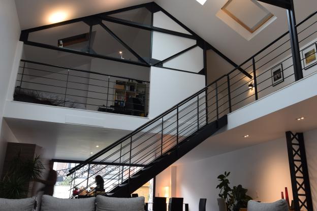Salon loft - La Madeleine - Jacques LENAIN Architecte Lille