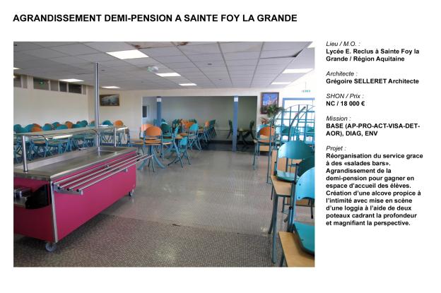 Agrandissement demi-pension